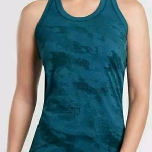 Athleta momentum camo tank top teal XL